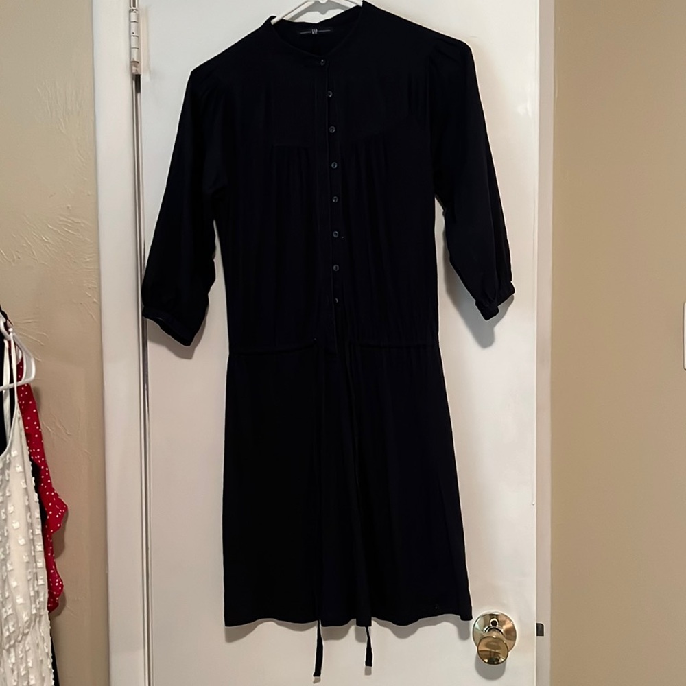 Gap navy blue shirt dress XS